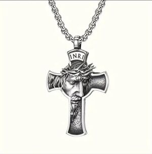 Stainless Steel Cross Pendant Necklace